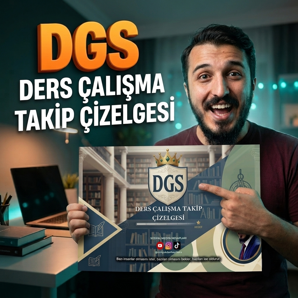 DGS DERS ÇALIŞMA TAKİP ÇİZELGESİ