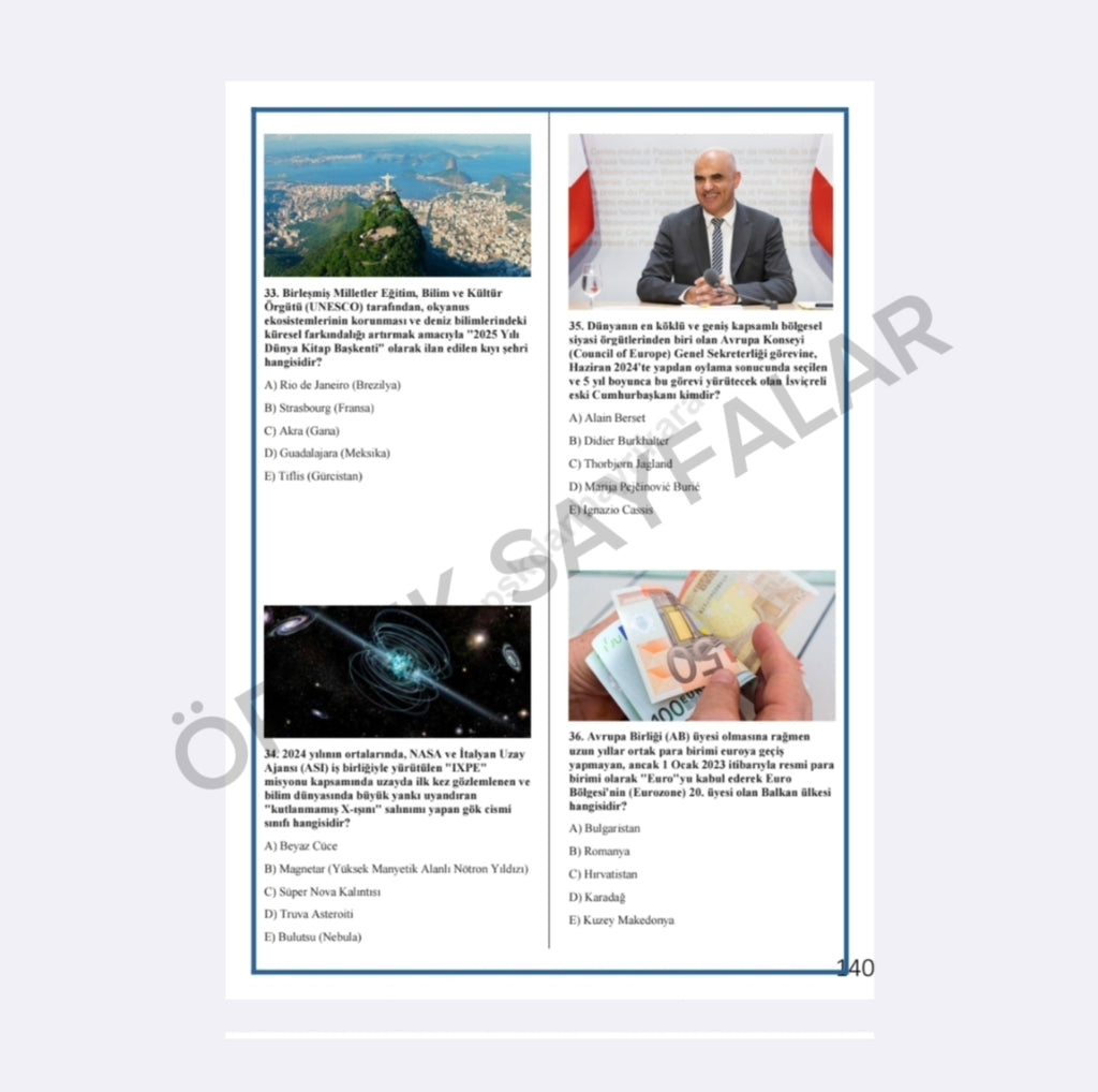 KPSS GÜNCEL SORU BANKASI
