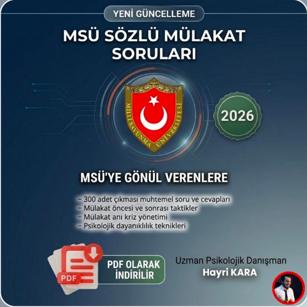 MSÜ SÖZLÜ MÜLAKATA HAZIRLIK REHBERİ