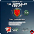 MSÜ SÖZLÜ MÜLAKATA HAZIRLIK REHBERİ
